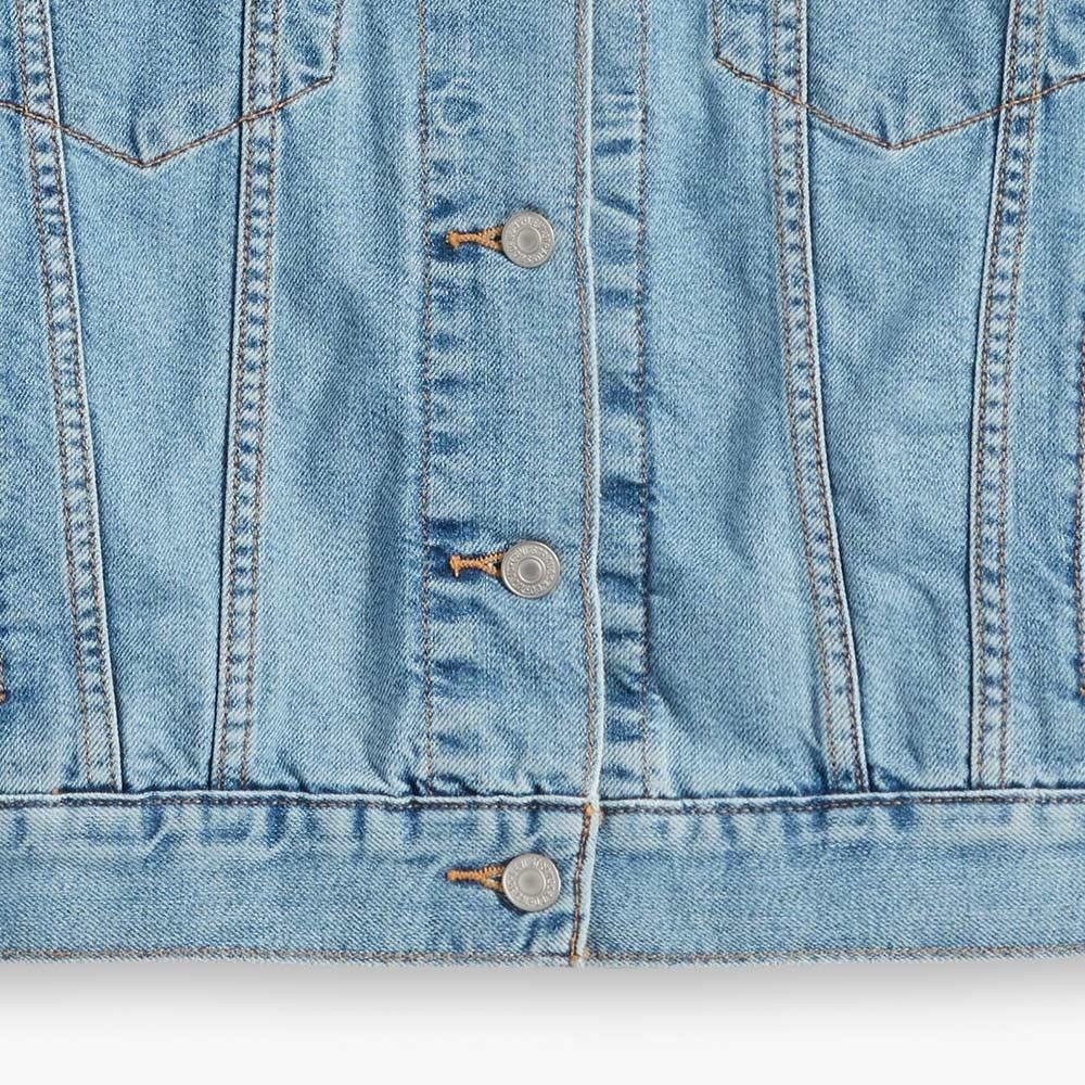 Levis 女款 90年古著涼感牛仔外套 精工中藍染水洗 A1743-0020-細節圖2