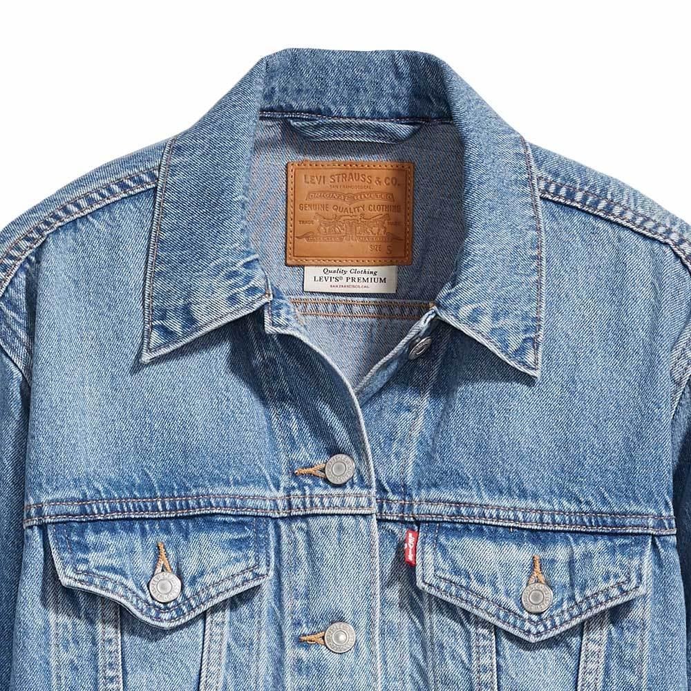 Levis 女款 牛仔外套 精工中藍染水洗 寬鬆版型 29944-0055🔥-細節圖2