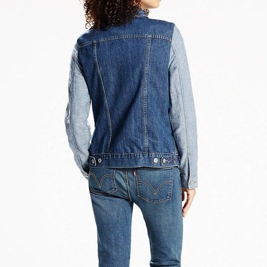 Levis 女款 牛仔外套 異材質拼接丹寧 23913-0001🔥-細節圖8
