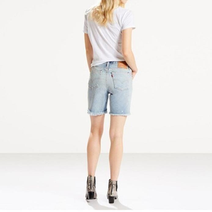 Levis 女款 505C 牛仔短褲 刷白洗色 29959-0003🔥-細節圖9