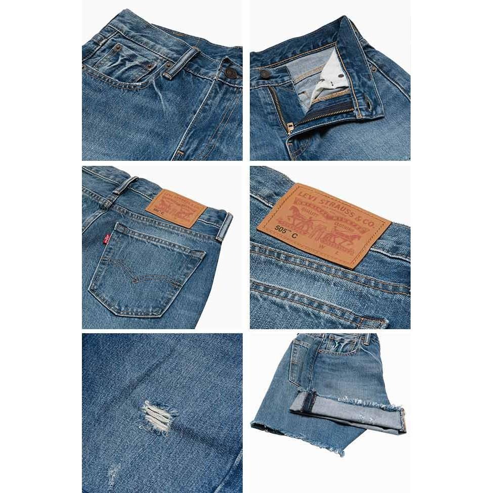 Levis 女款 505C 牛仔短褲 淺藍水洗 29959-0001🔥-細節圖4
