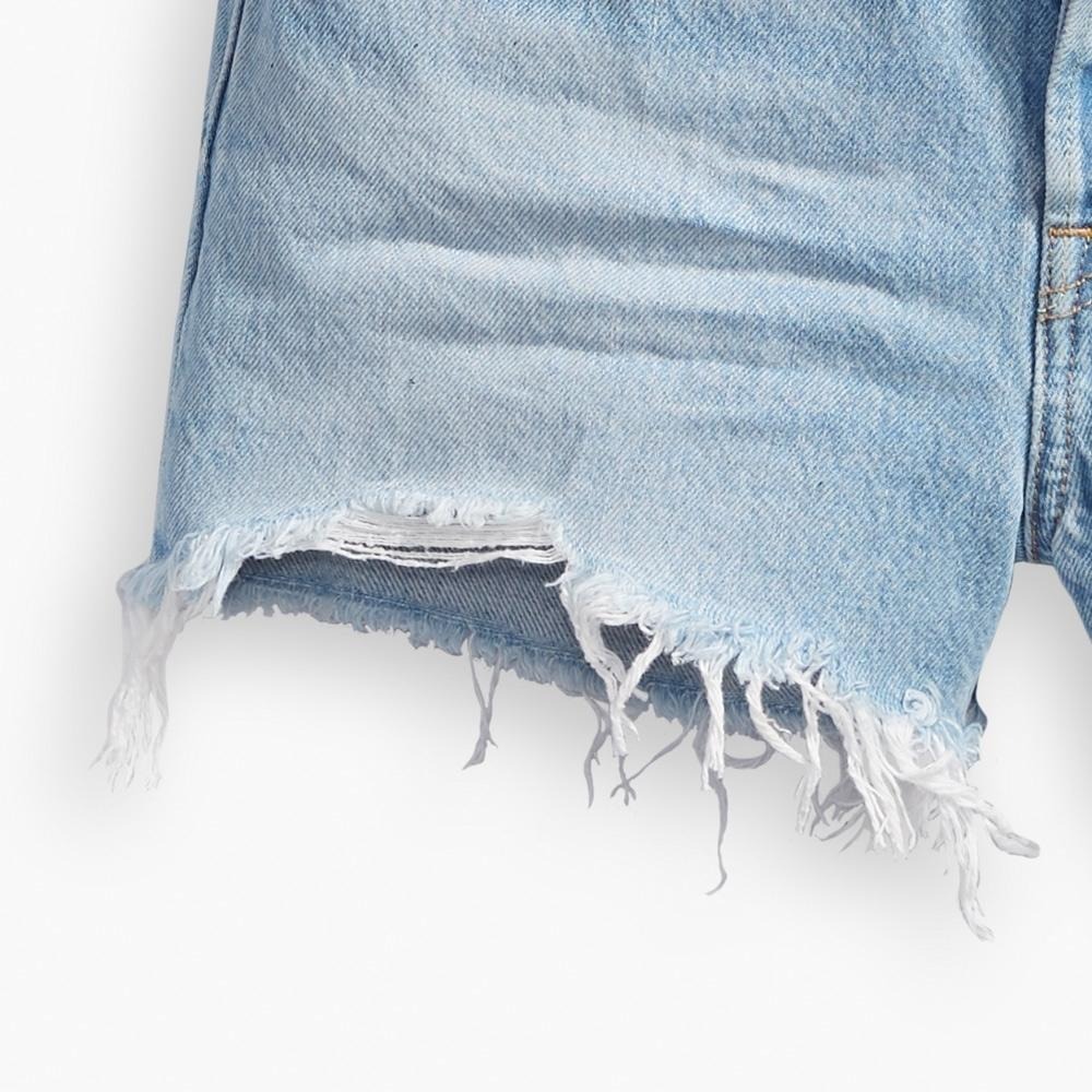 Levis 女款 501 排扣牛仔短褲 淺藍水洗 56327-0086🔥-細節圖5