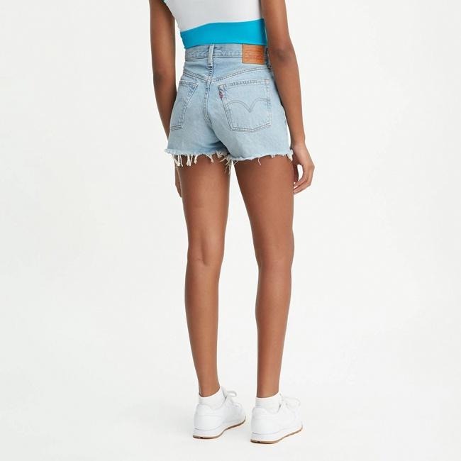 Levis 女款 501 排扣牛仔短褲 刷白水洗 56327-0013🔥-細節圖6