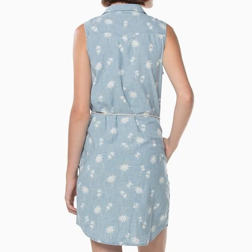 Levis 女款 無袖牛仔洋裝 連身裙 淺藍水洗 棕櫚樹印花 23493-0011🔥-細節圖5