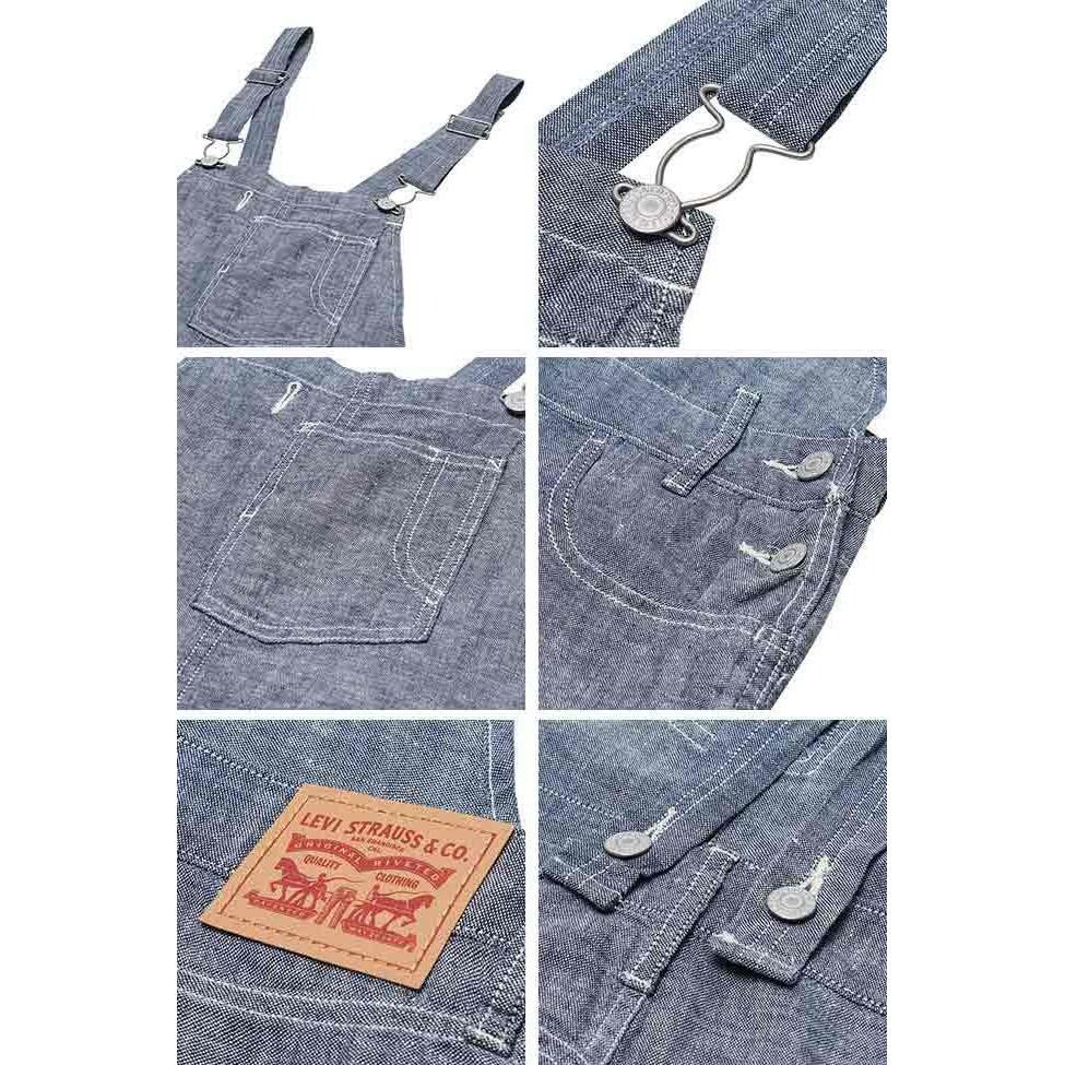 Levis 女款 吊帶短褲 輕磅 淺灰藍 23998-0000🔥-細節圖4