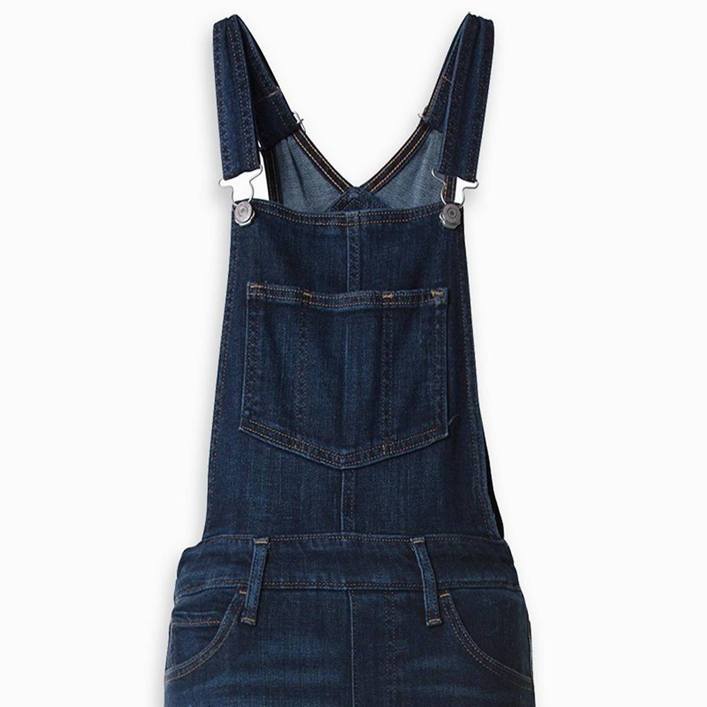 Levis 女款 吊帶長褲 緊身窄管 深藍水洗 58815-0000🔥-細節圖5