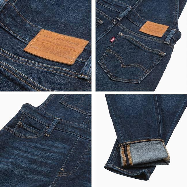 Levis 女款 吊帶長褲 緊身窄管 深藍水洗 58815-0000🔥-細節圖6