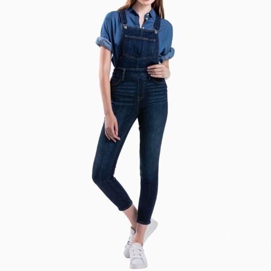 Levis 女款 吊帶長褲 緊身窄管 深藍水洗 58815-0000🔥-細節圖8