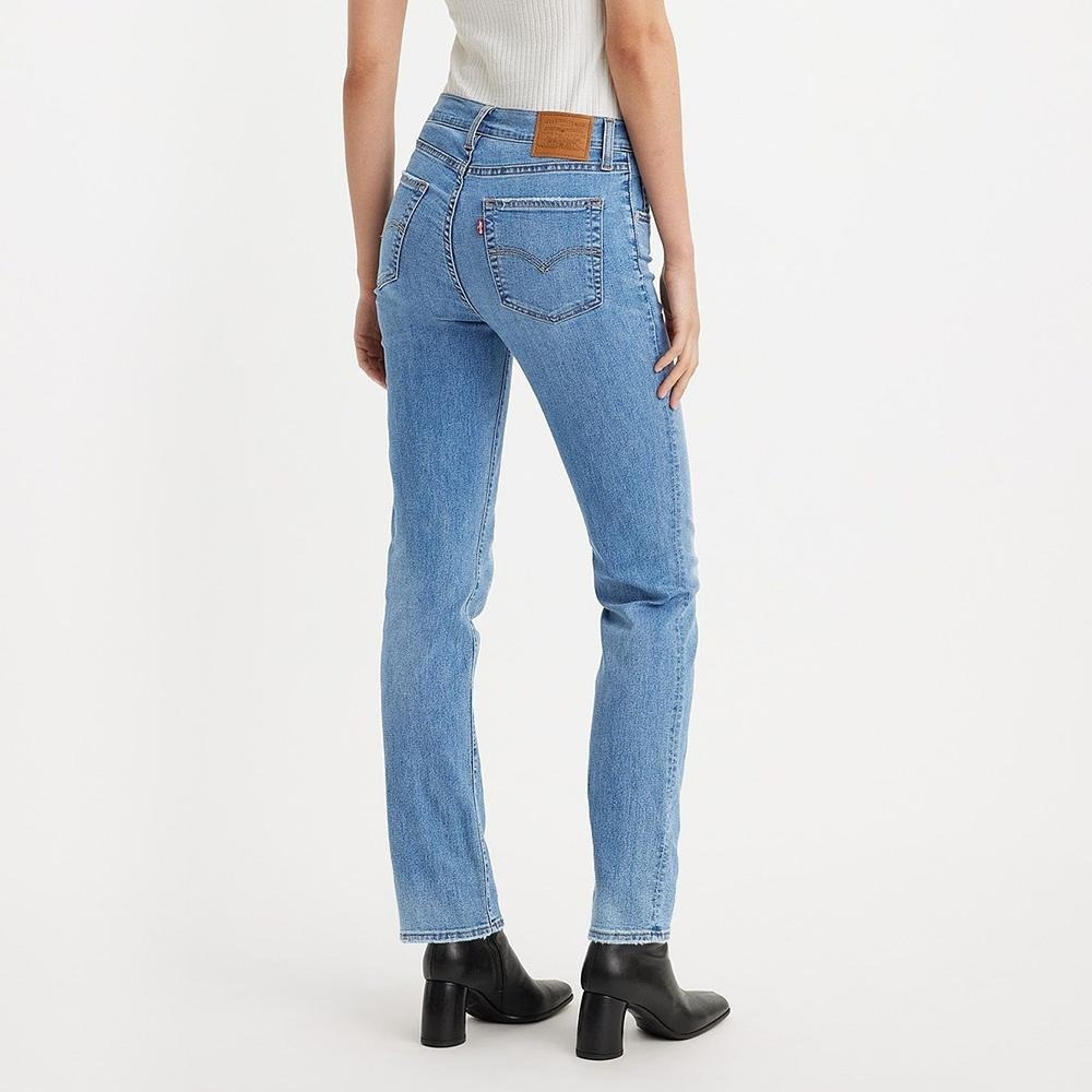 Levis 女款 724 直筒牛仔褲 淺藍水洗 涼感丹寧 18883-0269-細節圖8