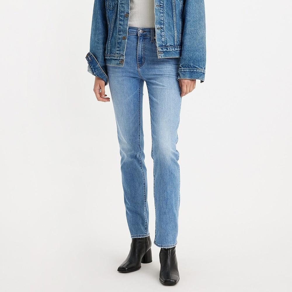 Levis 女款 724 直筒牛仔褲 淺藍水洗 涼感丹寧 18883-0269-細節圖6