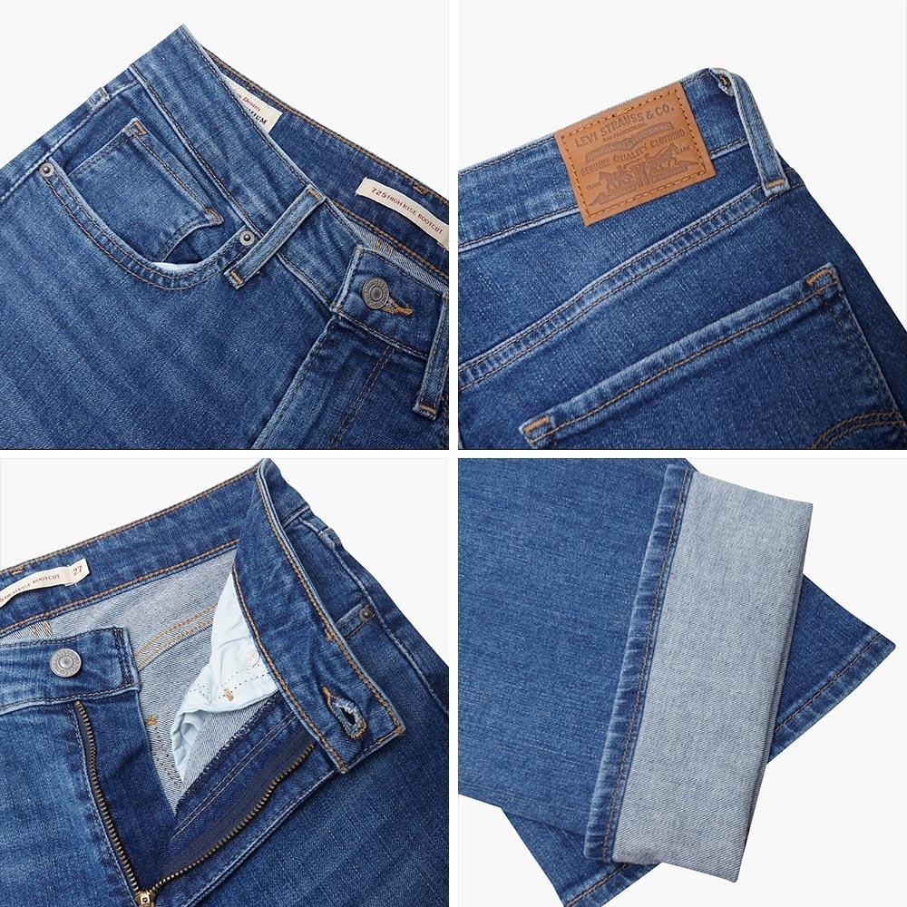 Levis 女款 725 合身靴型牛仔褲 精工中藍染水洗 18759-0105🔥-細節圖2