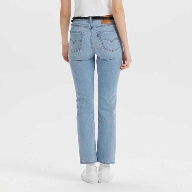 Levis 女款 724 直筒牛仔褲 淺藍水洗 18883-0418-細節圖6