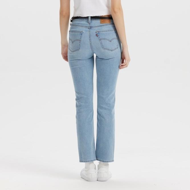 Levis 女款 724 直筒牛仔褲 淺藍水洗 18883-0418-細節圖6