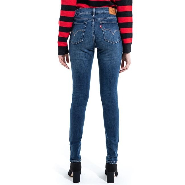 Levis 女款 710 超緊身窄管牛仔褲 深藍破壞補丁 17778-0249🔥-細節圖9