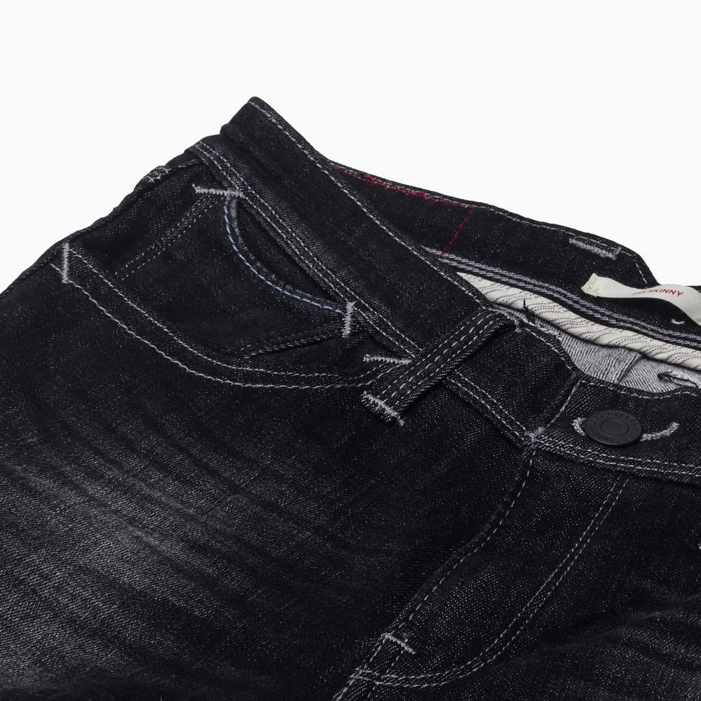 Levis 女款 711 緊身窄管牛仔褲 貓鬚磨白 黑灰復古水洗 19567-0010🔥-細節圖3