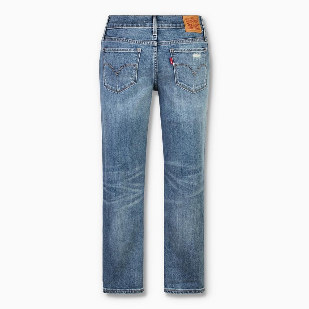 Levis 女款 711 緊身窄管牛仔褲 淺藍刷破 21833-0009🔥-細節圖2