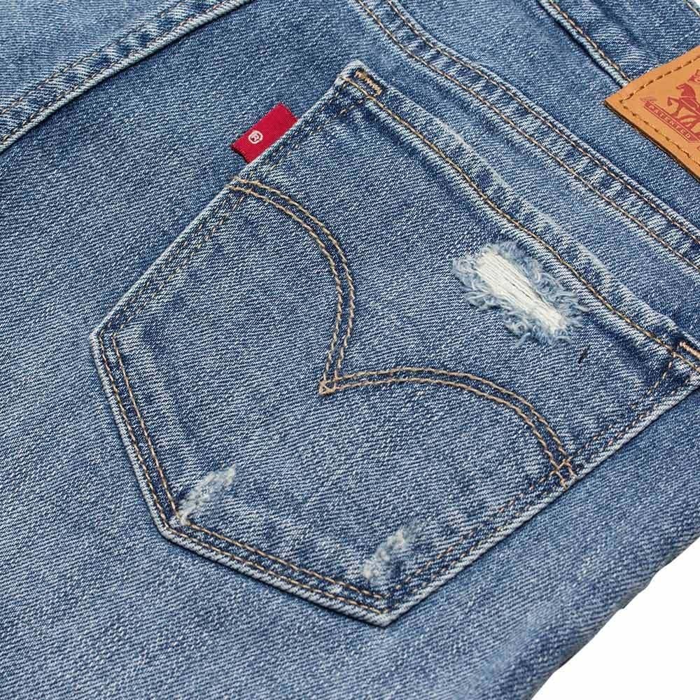 Levis 女款 711 緊身窄管牛仔褲 淺藍刷破 21833-0009🔥-細節圖3