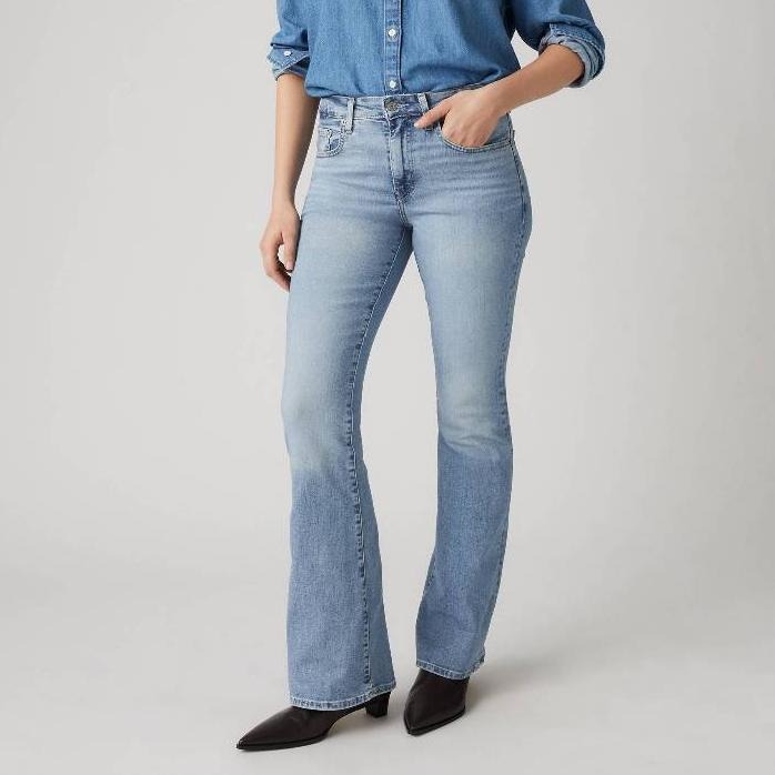 Levis 女款 726 修身喇叭牛仔褲 淺藍水洗 A3410-0027-細節圖2