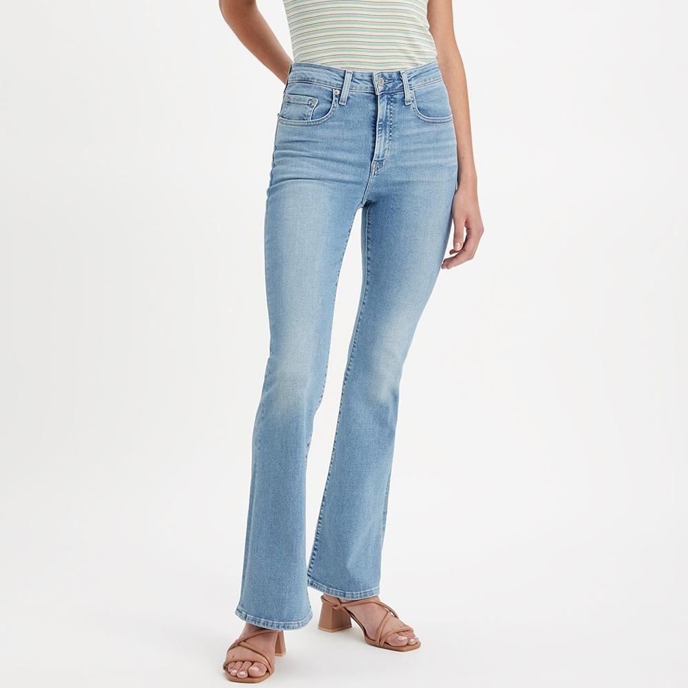 Levis 女款 726 修身喇叭牛仔褲 淺藍水洗 A3410-0027-細節圖6