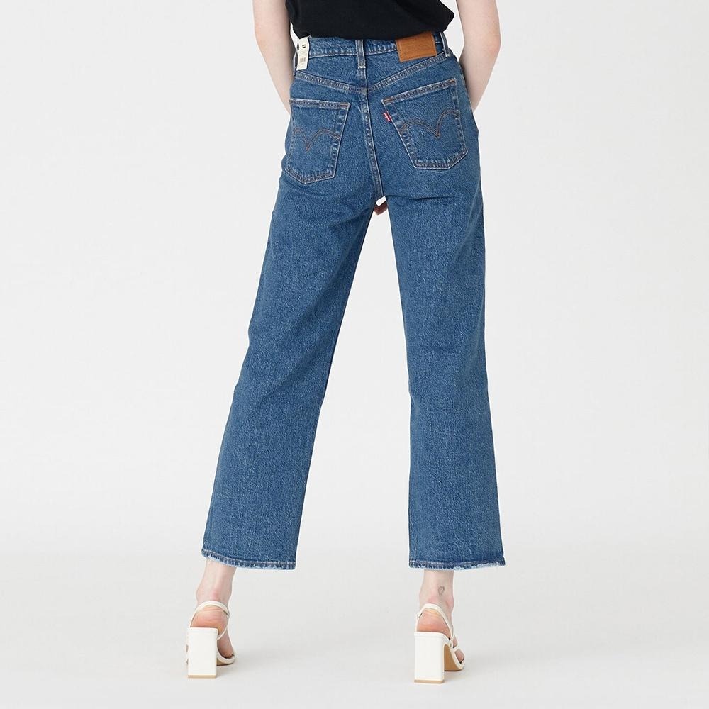 Levis 女款 Ribcage 復古排釦直筒牛仔褲 精工中藍染石洗 72693-0117🔥-細節圖9