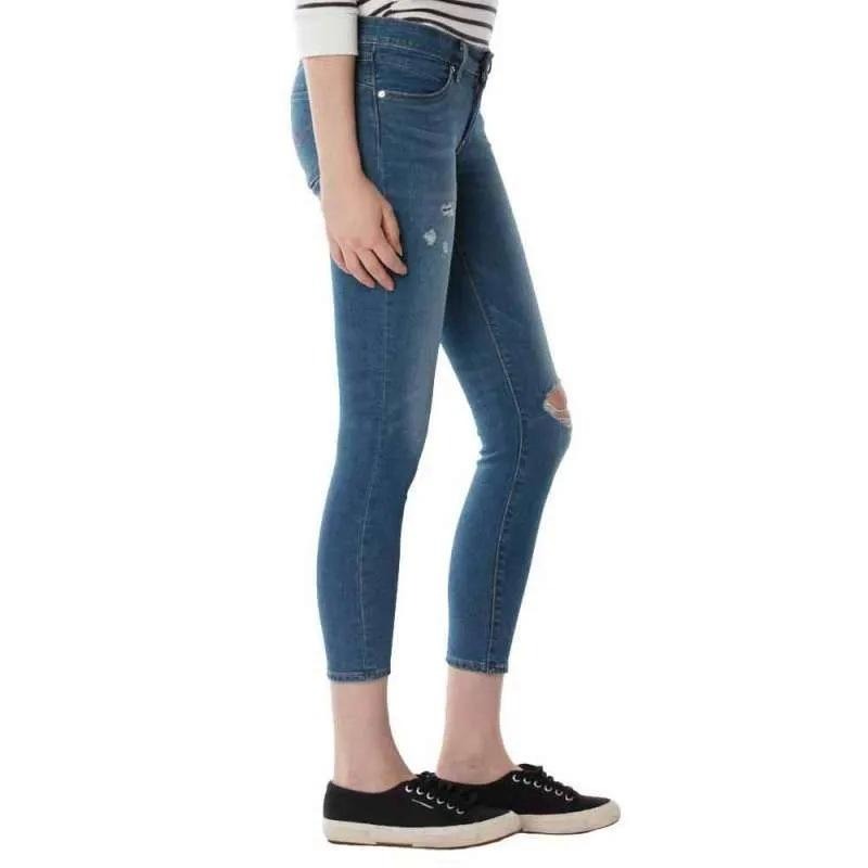 Levis 女款 Revel 中腰緊身提臀牛仔褲 淺藍刷色破壞 超彈力塑型 52451-0001-細節圖8
