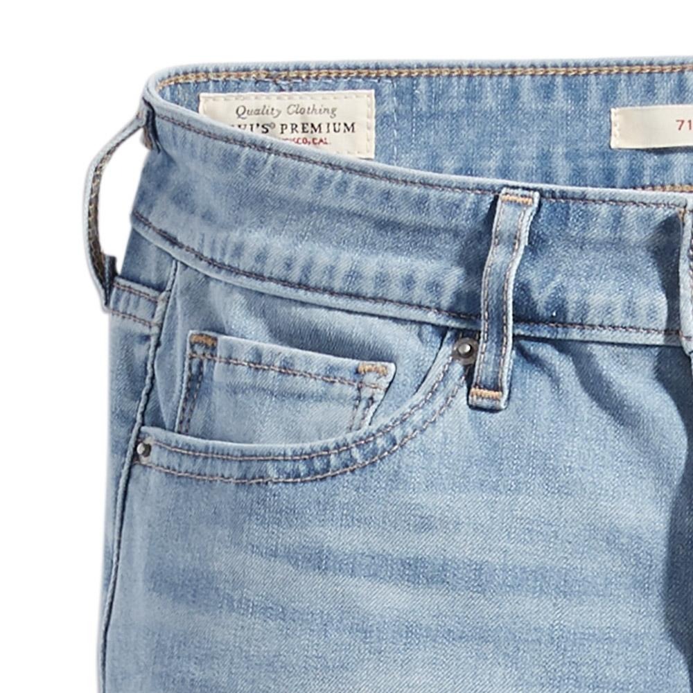 Levis 女款 711 緊身窄管牛仔褲 淺藍水洗 翻邊褲管 18881-0456🔥-細節圖3