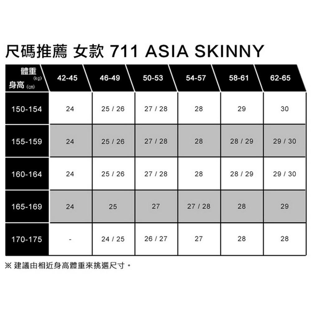 Levis 女款 711 緊身窄管牛仔褲 淺藍水洗 翻邊褲管 18881-0456🔥-細節圖9