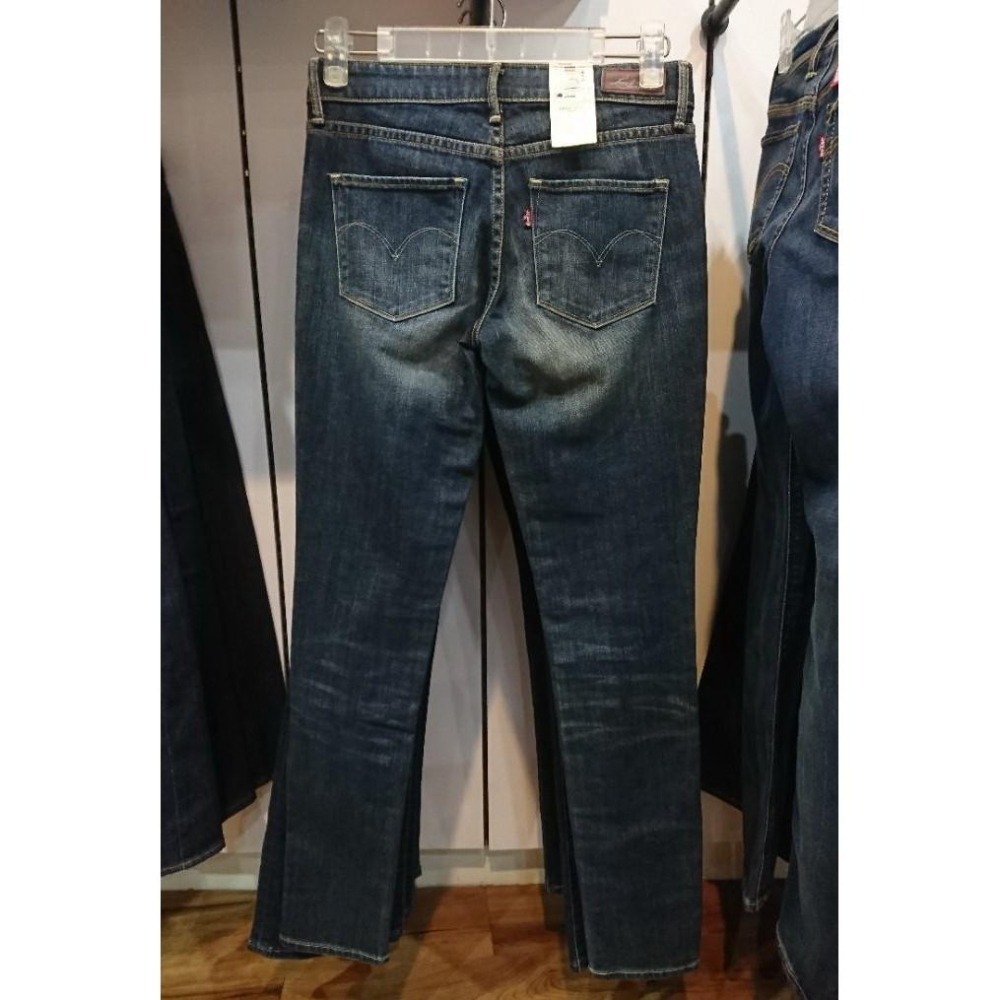 Levis 女款 緊身窄管牛仔褲 深藍刷白 05703-0058🔥-細節圖2