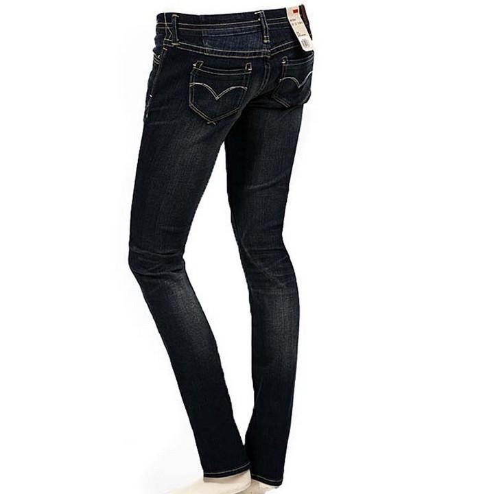 Levis 女款 緊身窄管牛仔褲 深藍復古水洗 49897-0002🔥-細節圖4