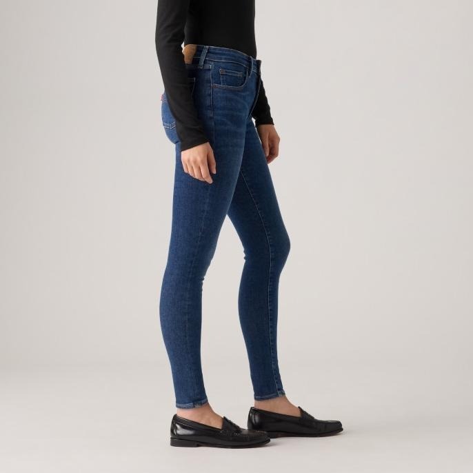 Levis 女款 721 緊身窄管牛仔褲 深藍水洗 18882-0876-細節圖6