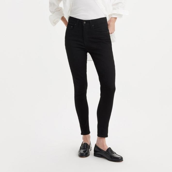 Levis 女款 721 緊身窄管牛仔褲 原色黑色 18882-0233 18882-0762-細節圖7