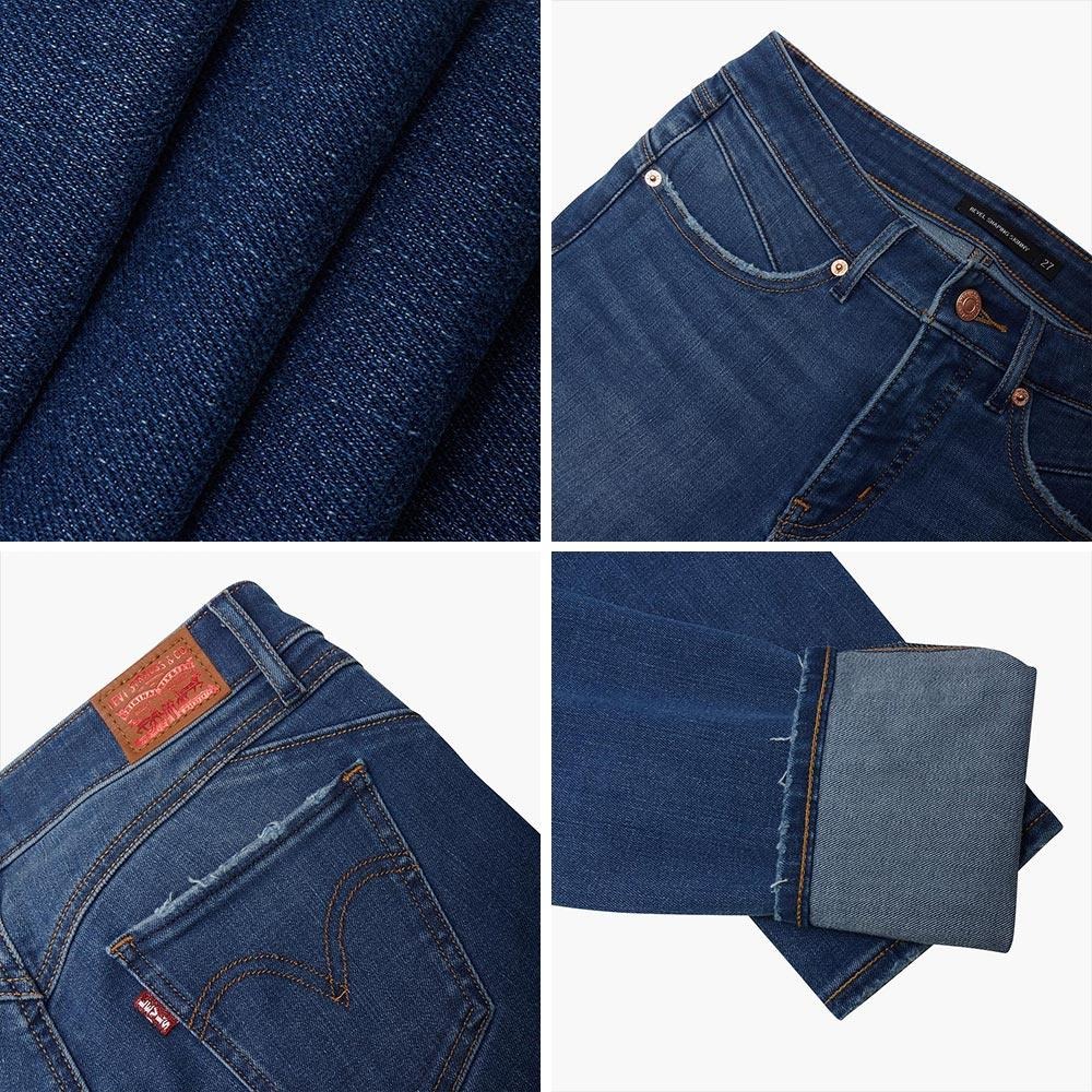 Levis 女款 Revel 中腰緊身提臀牛仔褲 精工中暈染刷白 36266-0041-細節圖2