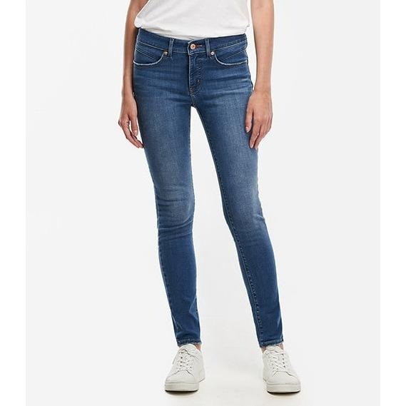 Levis 女款 Revel 中腰緊身提臀牛仔褲 精工中暈染刷白 36266-0041-細節圖7