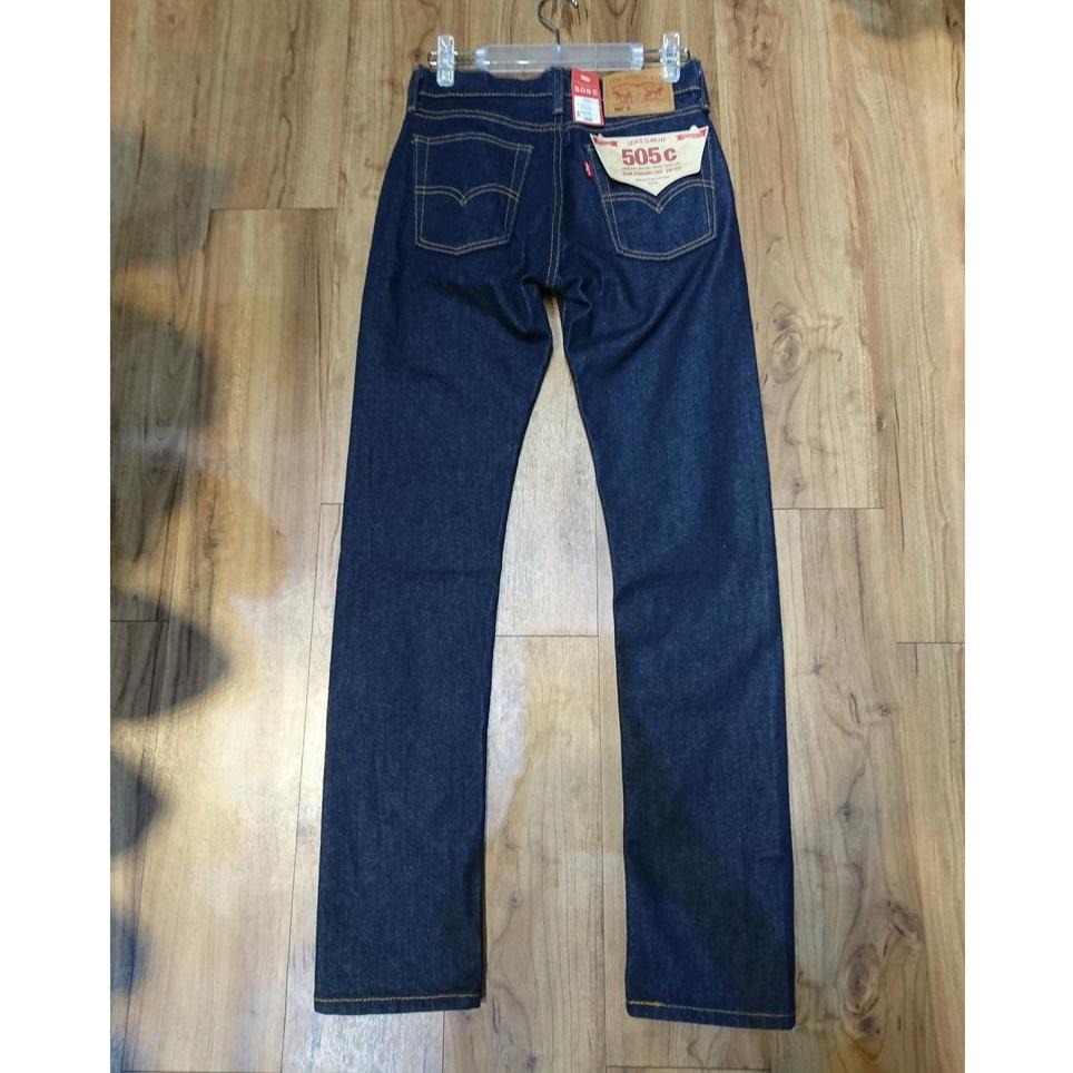 Levis 女款 505C 中腰合身直筒 原色深藍 低彈力布料 28342-0002🔥-細節圖4