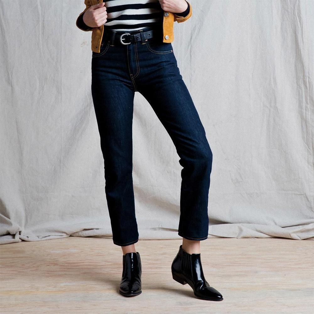 Levis 女款 505C 中腰合身直筒 原色深藍 低彈力布料 28342-0002🔥-細節圖6