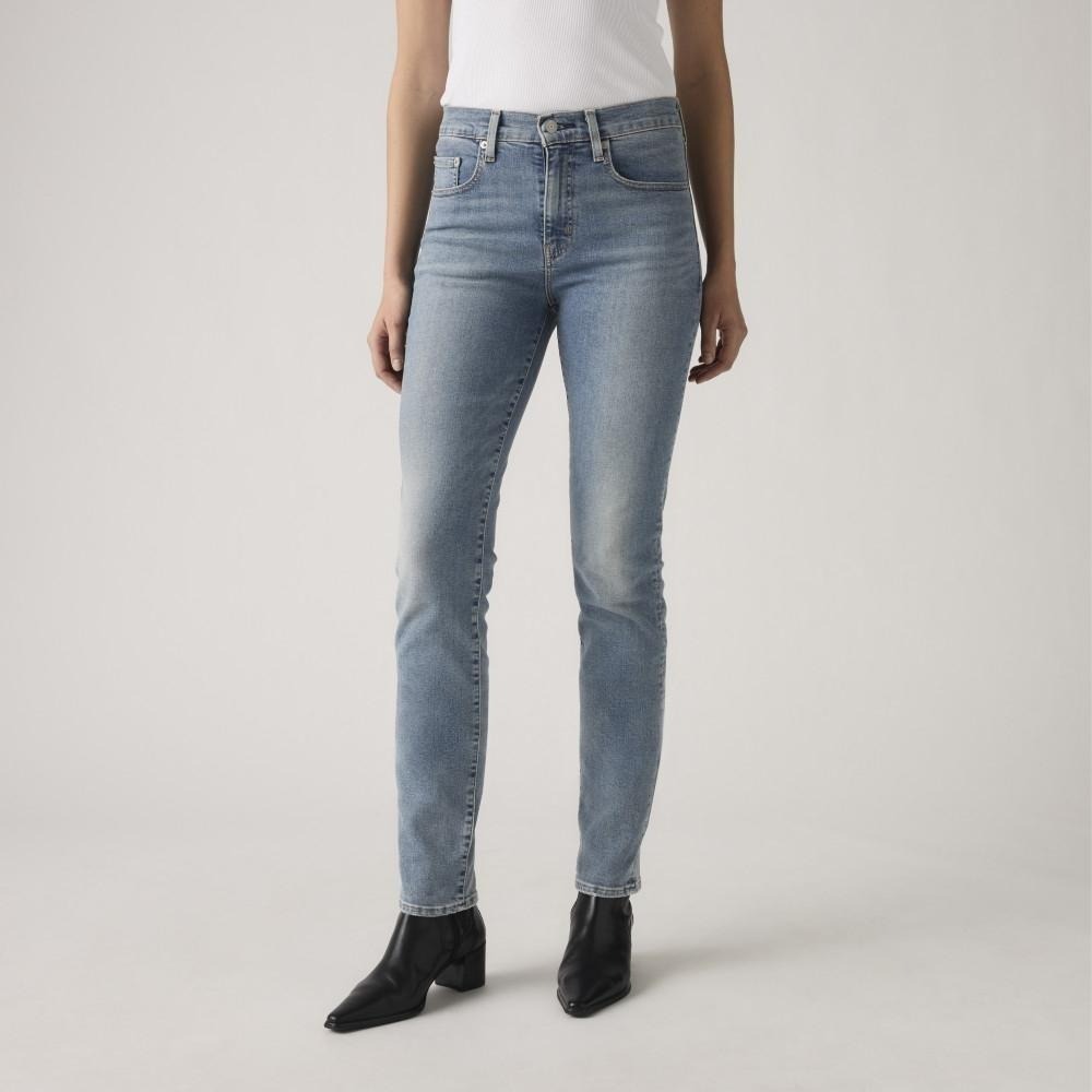 Levis 女款 724 直筒牛仔褲 復古淺藍水洗 18883-0404-細節圖4