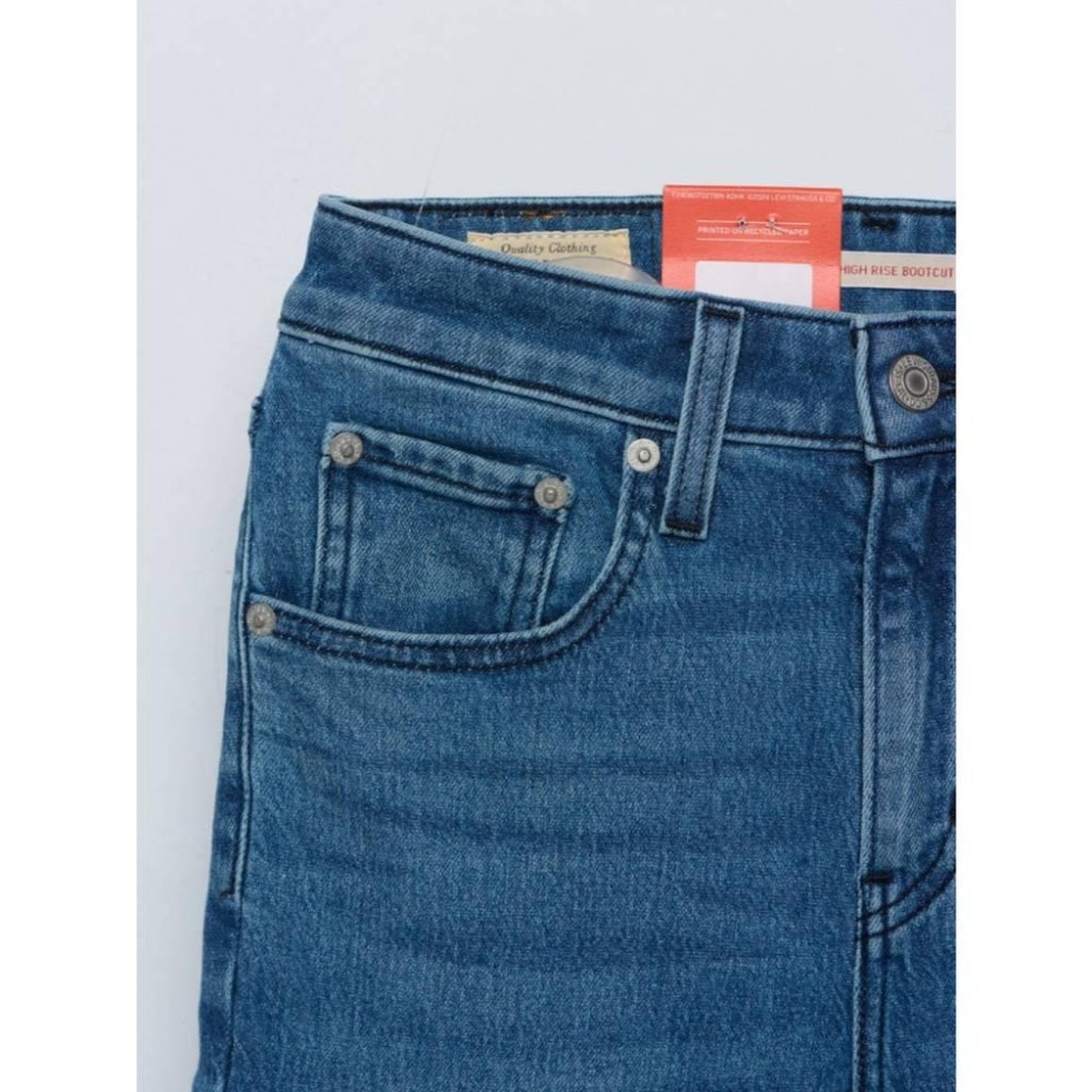 Levis 女款 725 合身靴型牛仔褲 精工中藍染水洗 18759-0208-細節圖2