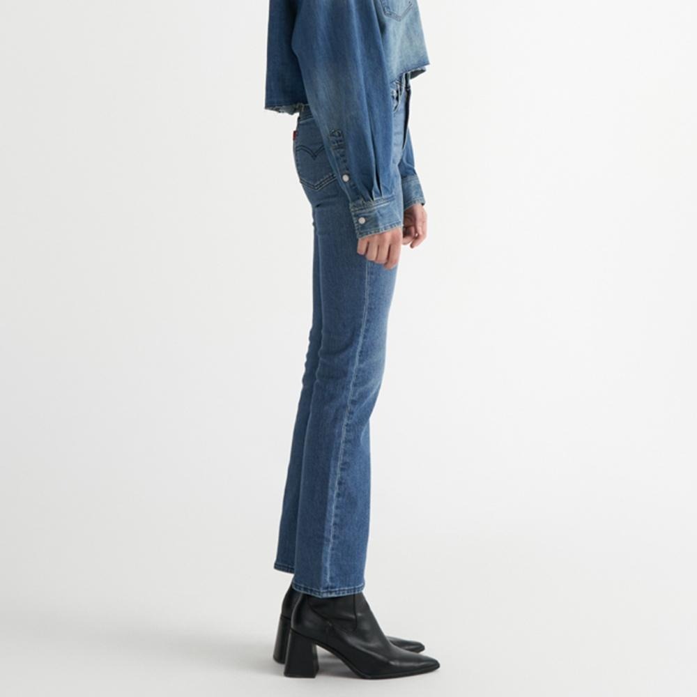 Levis 女款 725 合身靴型牛仔褲 精工中藍染水洗 18759-0208-細節圖8
