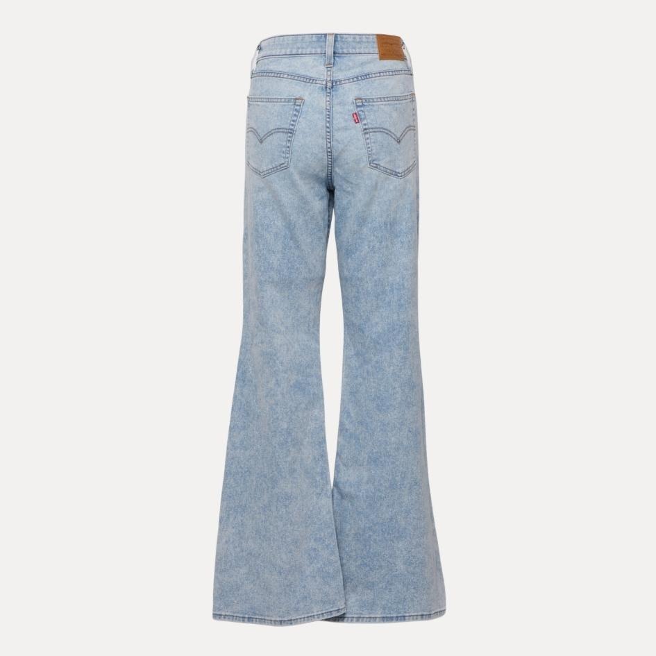 Levis 女款 726 修身喇叭牛仔褲 刷白雪花水洗 涼感丹寧 A3410-0117-細節圖2