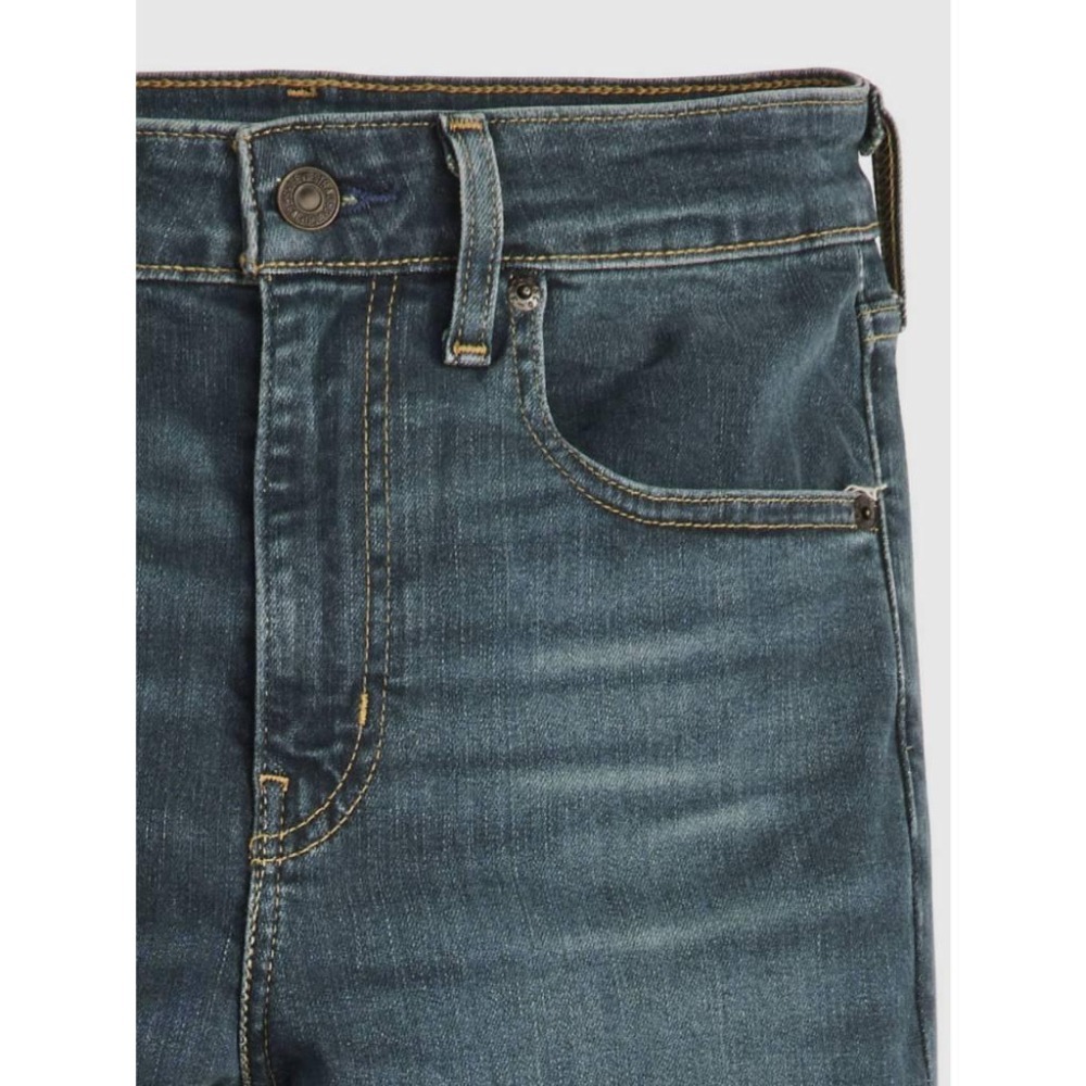 Levis 女款 726 修身喇叭牛仔褲 藍綠水洗 A3410-0077-細節圖2