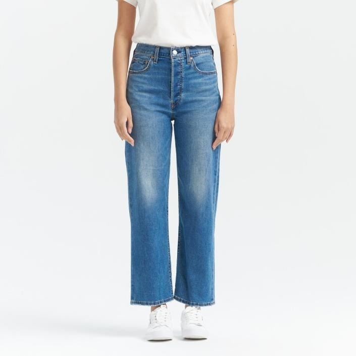 Levis 女款 Ribcage Straight Ankle 復古排釦直筒 涼感丹寧 淺藍水洗 72693-0254-細節圖7