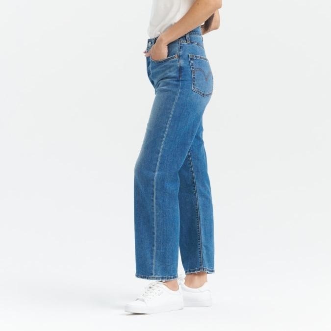 Levis 女款 Ribcage Straight Ankle 復古排釦直筒 涼感丹寧 淺藍水洗 72693-0254-細節圖8