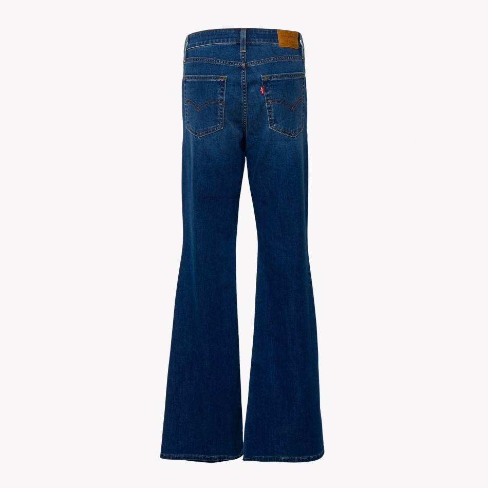 Levis 女款 726 修身喇叭牛仔褲 深藍水洗 涼感丹寧 A3410-0116-細節圖2