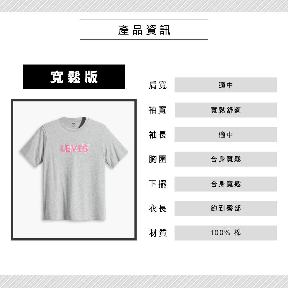 Levis 男款 短袖T恤 粉紅布章Logo 灰 16143-1072🔥-細節圖3