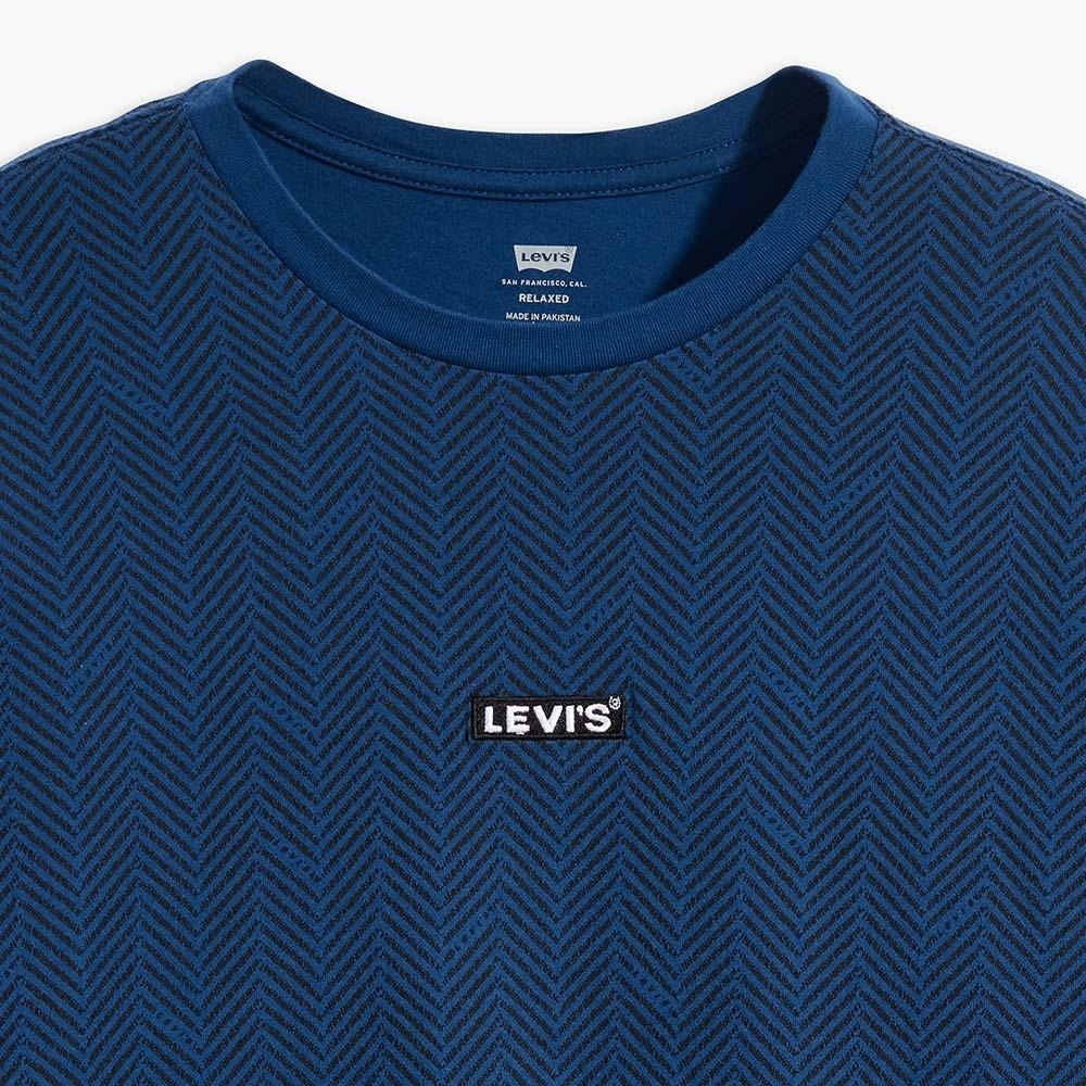 Levis 男款 短袖T恤 長方刺繡布章LOGO 深藍 79554-0071🔥-細節圖2