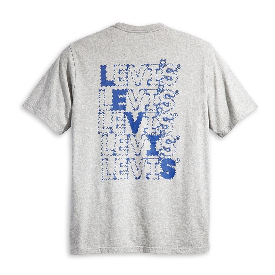 Levis 男款 短袖T恤 電子體Logo 灰 16143-1307🔥-細節圖2