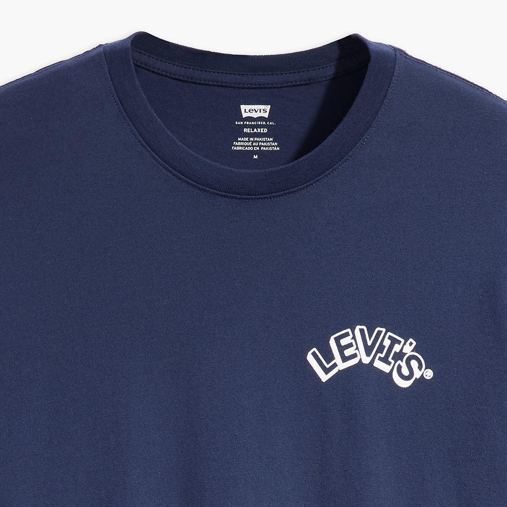 Levis 男款 短袖T恤 立體字體Logo 深藍 16143-1311🔥-細節圖2