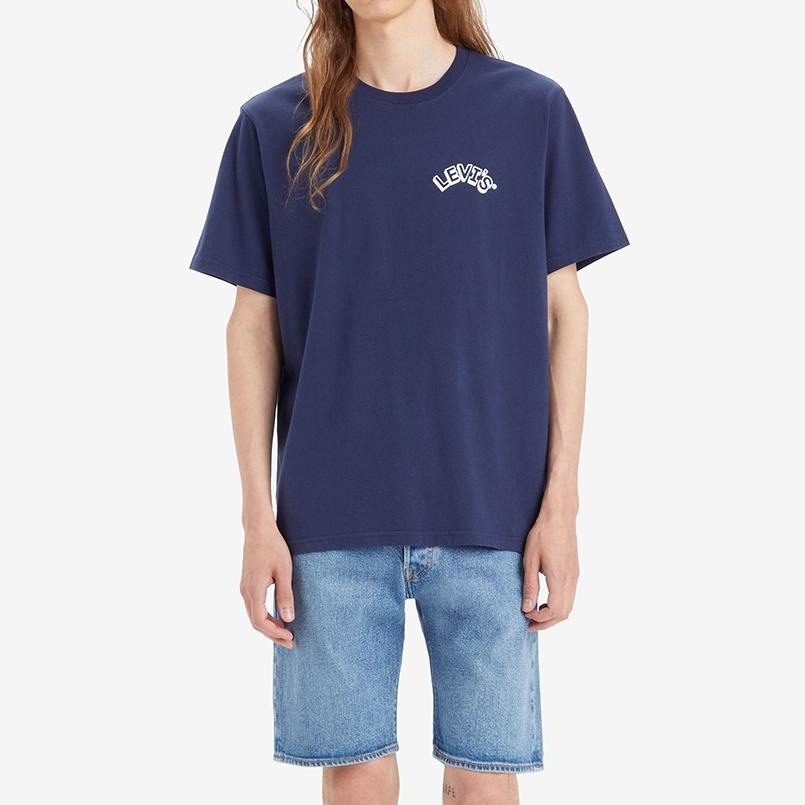 Levis 男款 短袖T恤 立體字體Logo 深藍 16143-1311🔥-細節圖5