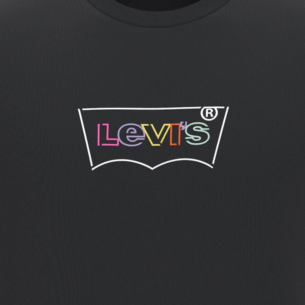 Levis 男款 短袖T恤 魚子黑 彩色Logo霓虹燈線條 16143-1224🔥-細節圖2