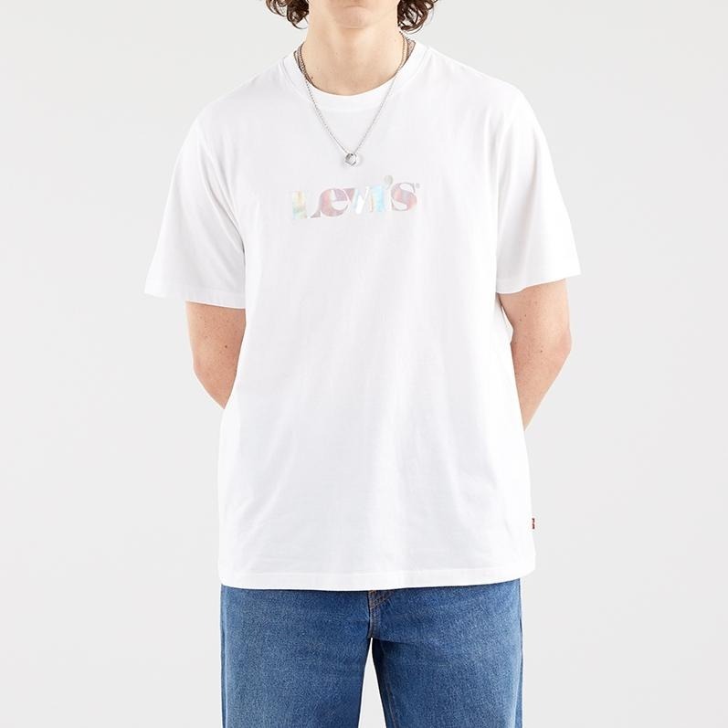 Levis 男款 短袖T恤 珍珠虹彩Logo 白 16143-0081🔥-細節圖5